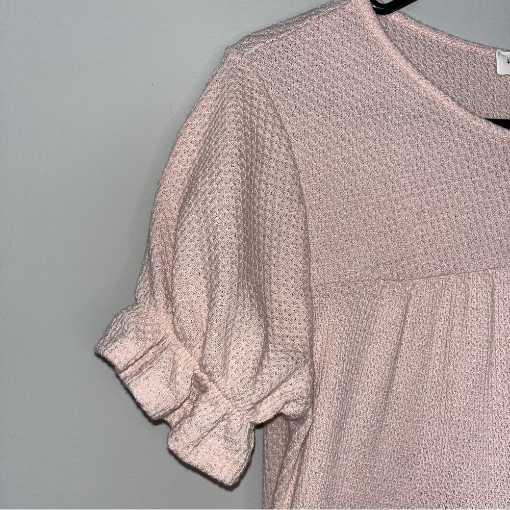 Perfect Peach Pink Knit Top Medium - Picture 2 of 5